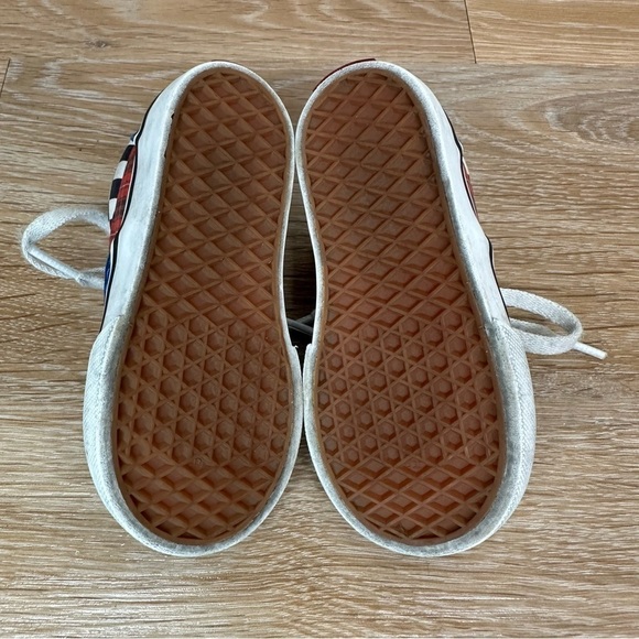 Vans Old Skool Toddler Mixed Print Blue Plaid Checkerboard Sneakers. Size 6 - Picture 8 of 10